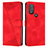 Custodia Portafoglio In Pelle Cover con Supporto Y07X per Motorola Moto G Play (2023) Rosso