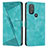 Custodia Portafoglio In Pelle Cover con Supporto Y07X per Motorola Moto G Power (2022) Verde
