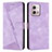 Custodia Portafoglio In Pelle Cover con Supporto Y07X per Motorola Moto G Stylus (2023) 4G Viola