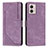 Custodia Portafoglio In Pelle Cover con Supporto Y07X per Motorola Moto G53 5G Viola