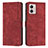 Custodia Portafoglio In Pelle Cover con Supporto Y07X per Motorola Moto G53j 5G Rosso