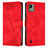 Custodia Portafoglio In Pelle Cover con Supporto Y07X per Nokia C110 Rosso