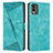 Custodia Portafoglio In Pelle Cover con Supporto Y07X per Nokia C210 Verde