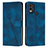 Custodia Portafoglio In Pelle Cover con Supporto Y07X per Nokia C22 Blu