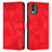 Custodia Portafoglio In Pelle Cover con Supporto Y07X per Nokia C32 Rosso