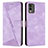 Custodia Portafoglio In Pelle Cover con Supporto Y07X per Nokia C32 Viola