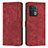 Custodia Portafoglio In Pelle Cover con Supporto Y07X per OnePlus 10 Pro 5G Rosso