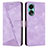 Custodia Portafoglio In Pelle Cover con Supporto Y07X per Oppo A58 4G Viola