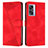 Custodia Portafoglio In Pelle Cover con Supporto Y07X per Oppo A77 5G Rosso