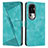 Custodia Portafoglio In Pelle Cover con Supporto Y07X per Oppo Reno10 Pro+ Plus 5G Verde