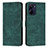 Custodia Portafoglio In Pelle Cover con Supporto Y07X per Realme 10 4G Verde