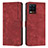 Custodia Portafoglio In Pelle Cover con Supporto Y07X per Realme 8 4G Rosso