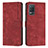Custodia Portafoglio In Pelle Cover con Supporto Y07X per Realme 8 5G Rosso