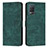 Custodia Portafoglio In Pelle Cover con Supporto Y07X per Realme 8 5G Verde