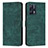 Custodia Portafoglio In Pelle Cover con Supporto Y07X per Realme 9 4G Verde