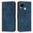 Custodia Portafoglio In Pelle Cover con Supporto Y07X per Realme C12 Blu