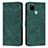 Custodia Portafoglio In Pelle Cover con Supporto Y07X per Realme C21Y Verde