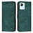 Custodia Portafoglio In Pelle Cover con Supporto Y07X per Realme C30 Verde