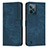 Custodia Portafoglio In Pelle Cover con Supporto Y07X per Realme C31 Blu