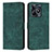 Custodia Portafoglio In Pelle Cover con Supporto Y07X per Realme C51 Verde