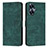 Custodia Portafoglio In Pelle Cover con Supporto Y07X per Realme C55 Verde