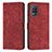 Custodia Portafoglio In Pelle Cover con Supporto Y07X per Realme Narzo 30 5G Rosso