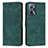 Custodia Portafoglio In Pelle Cover con Supporto Y07X per Realme Narzo 50A Prime Verde