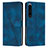 Custodia Portafoglio In Pelle Cover con Supporto Y07X per Sony Xperia 1 IV Blu