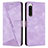 Custodia Portafoglio In Pelle Cover con Supporto Y07X per Sony Xperia 5 IV Viola