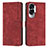 Custodia Portafoglio In Pelle Cover con Supporto Y08X per Huawei Honor 90 Lite 5G Rosso