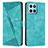 Custodia Portafoglio In Pelle Cover con Supporto Y08X per Huawei Honor X6 Verde