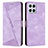 Custodia Portafoglio In Pelle Cover con Supporto Y08X per Huawei Honor X8 4G Viola