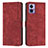 Custodia Portafoglio In Pelle Cover con Supporto Y08X per Motorola Moto Edge 30 Lite 5G Rosso