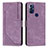 Custodia Portafoglio In Pelle Cover con Supporto Y08X per Motorola Moto G Play Gen 2 Viola