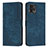 Custodia Portafoglio In Pelle Cover con Supporto Y08X per Motorola Moto G72 Blu