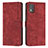 Custodia Portafoglio In Pelle Cover con Supporto Y08X per Nokia C02 Rosso