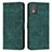 Custodia Portafoglio In Pelle Cover con Supporto Y08X per Nokia C02 Verde