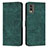 Custodia Portafoglio In Pelle Cover con Supporto Y08X per Nokia C210 Verde