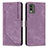 Custodia Portafoglio In Pelle Cover con Supporto Y08X per Nokia C210 Viola