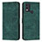 Custodia Portafoglio In Pelle Cover con Supporto Y08X per Nokia C22 Verde