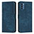 Custodia Portafoglio In Pelle Cover con Supporto Y08X per Nokia C300 Blu