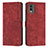 Custodia Portafoglio In Pelle Cover con Supporto Y08X per Nokia C32 Rosso