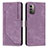 Custodia Portafoglio In Pelle Cover con Supporto Y08X per Nokia G11 Viola