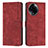 Custodia Portafoglio In Pelle Cover con Supporto Y08X per Realme 11 5G Rosso