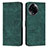 Custodia Portafoglio In Pelle Cover con Supporto Y08X per Realme V50 5G Verde