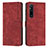 Custodia Portafoglio In Pelle Cover con Supporto Y08X per Sony Xperia 1 V Rosso