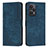 Custodia Portafoglio In Pelle Cover con Supporto Y08X per Xiaomi Redmi Note 12 Turbo 5G Blu