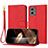 Custodia Portafoglio In Pelle Cover con Supporto Y09X per Motorola Moto G 5G (2023) Rosso