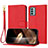 Custodia Portafoglio In Pelle Cover con Supporto Y09X per Nokia G22 Rosso