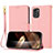 Custodia Portafoglio In Pelle Cover con Supporto Y09X per Nokia G60 5G Oro Rosa
